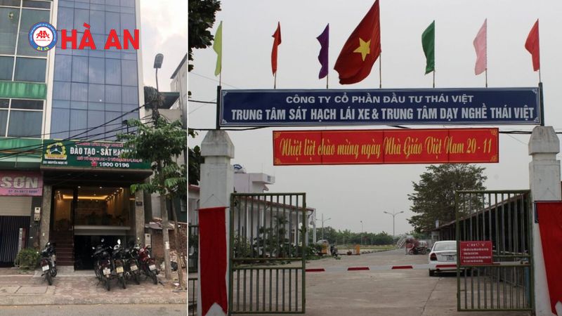 Sân tập lái xe Thái Việt thực hành bài tập lái xe B2