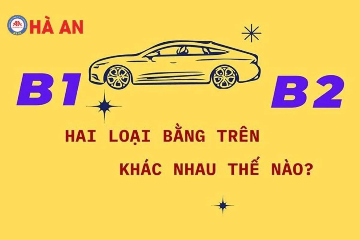 bằng lái xe B1 và B2 có gì khác nhau